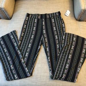Bohemian fit and flare pants